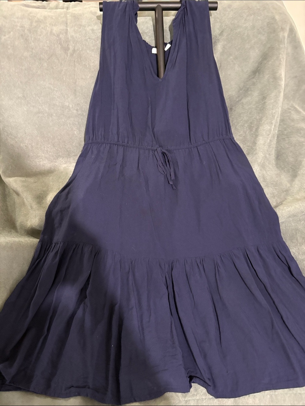 GAP Navy Blue Sleeveless Midi Dress